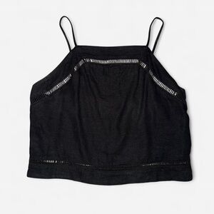 Abercrombie & Fitch Black Linen Tank Top